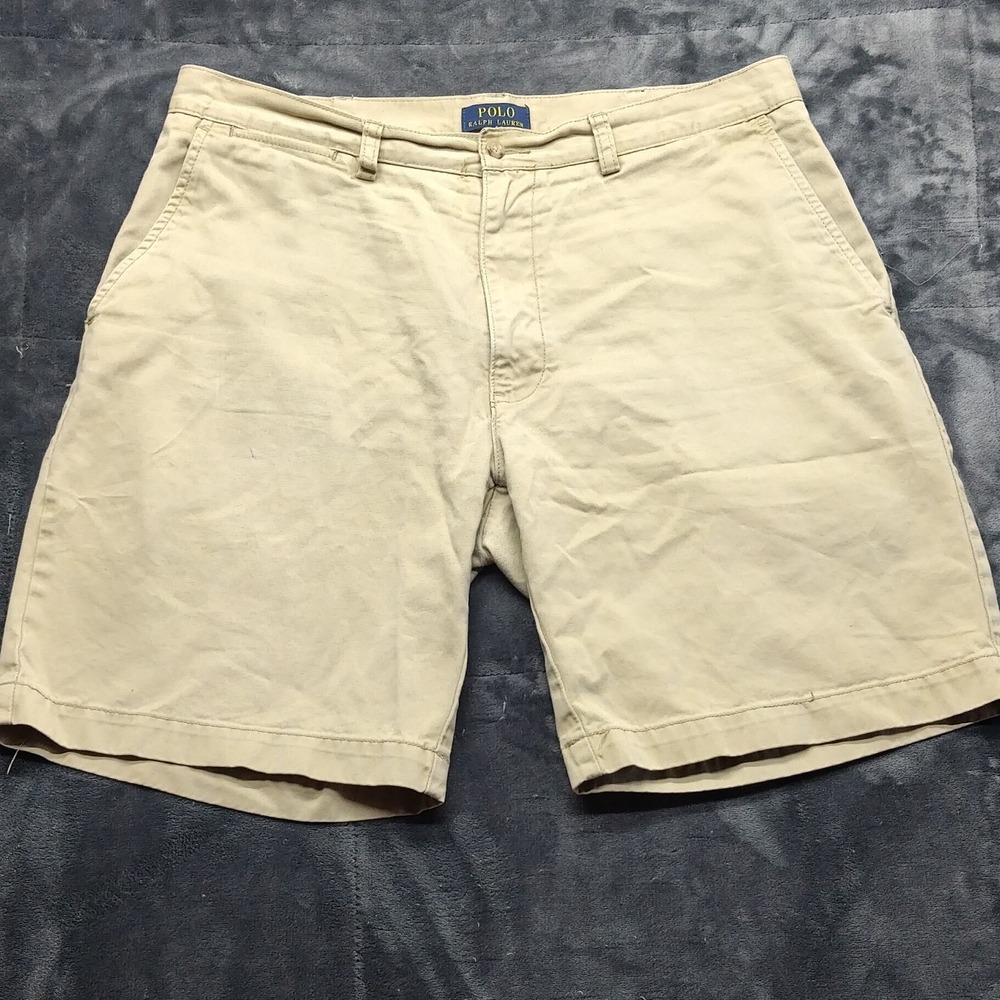 Polo Ralph Lauren Men's Chino Shorts, Size 35, Flat Front,  Khaki
